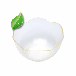 600 VERRINES MINI-LOTUS 6 CL- 3 coloris disponibles : translucide, blanc, noir - matériau 100% bio-sourcé, compostable