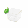 480 VERRINES CARRÉES CUBIQUES 6 CL - couleur translucide - 100% biosourcé