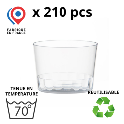 210 VERRINES RONDES BODEGA 17.5-20cl - coloris transparent