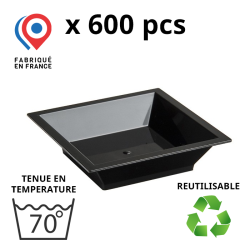 600 RAVIERS CARRÉS 1.7cl - 3 coloris disponibles : transparent, blanc, noir