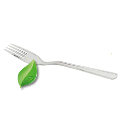 1000 mini-fourchettes, coloris noir, blanc, translucide, matériau 100% bio-sourcé et compostable, longueur 96 mm