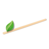 250 pailles 20cm, coloris Translucide - 100% BIO-SOURCE