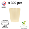 300 verres de table 20cl, coloris Translucide - 100% BIO-SOURCE