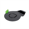 600 supports pour entremet individuel rond diamètre 83 mm - noir -  100% BIO-SOURCE
