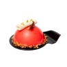 600 supports pour entremet individuel rond diamètre 83 mm - noir -  100% BIO-SOURCE