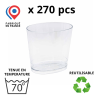 270 VERRINES OVALES OVEGA 17.5-20cl - coloris transparent