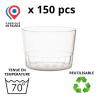 150 VERRINES RONDES BODEGA 25-30cl - coloris transparent