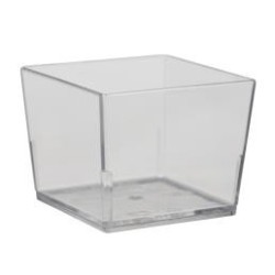 540 VERRINES CARRÉES CUBIQUES 4cl - coloris transparent