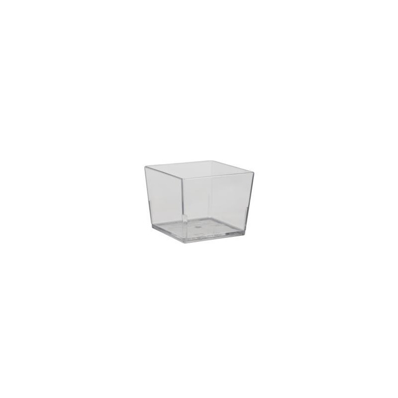 540 VERRINES CARRÉES CUBIQUES 4cl - coloris transparent