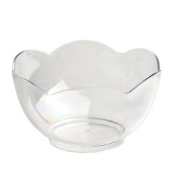 600 VERRINES MINI-LOTUS 6 CL - 3 coloris disponibles : transparent, blanc, noir