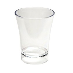 Verrine ronde évasée 6cl - 3 coloris disponibles : transparent, blanc, noir