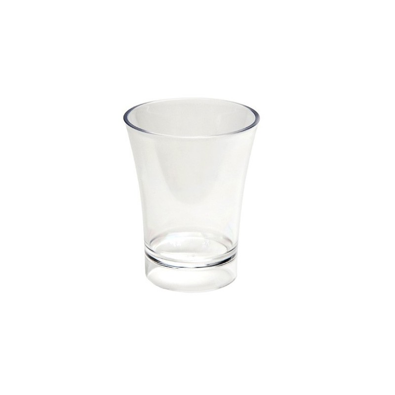 Verrine ronde évasée 6cl - 3 coloris disponibles : transparent, blanc, noir