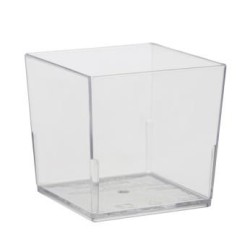 480 VERRINES CARRÉES CUBIQUES 6 CL - couleur transparent