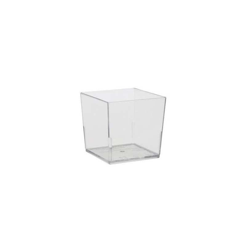 480 VERRINES CARRÉES CUBIQUES 6 CL - couleur transparent