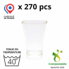270 VERRINES CARRÉES ÉVASÉES 4,5 CL - couleur transparent